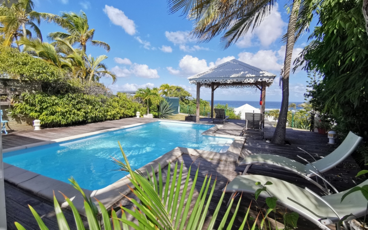 Villa 2 chambres piscine vue mer à Saint François