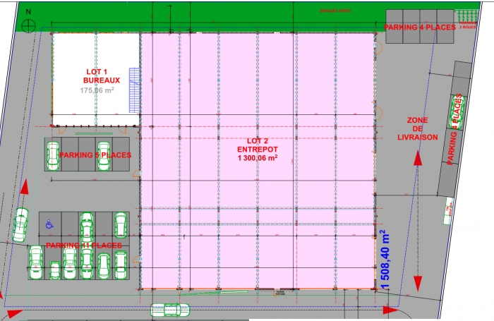 Location Entrepot 400m² Baie Mahault
