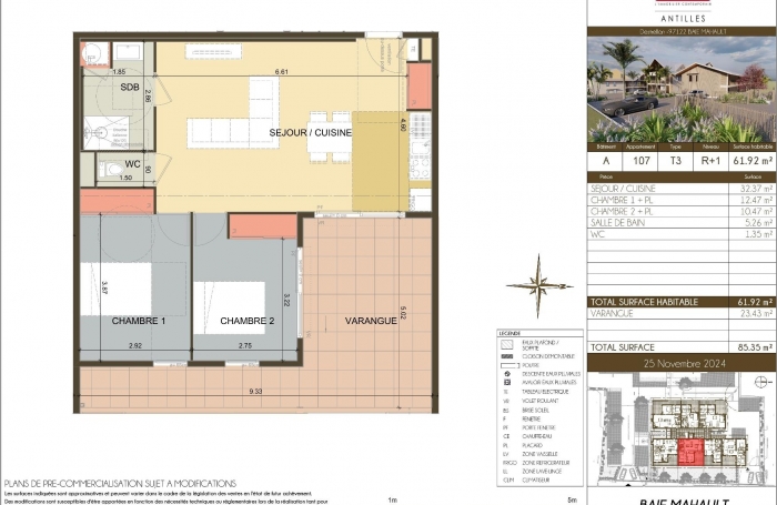 Bel appartement 3 pièces neuf - Adresse recherchée