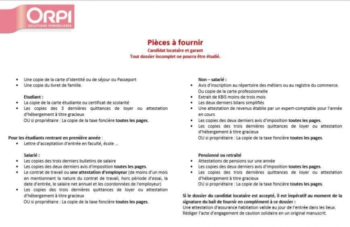 Location Appartement 58m&sup2; 3 pièces Sainte Anne