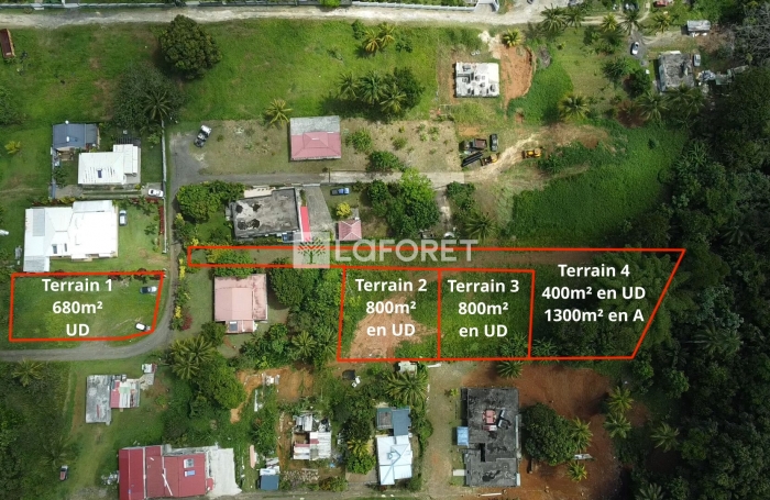 Vente Terrain 800m² Lamentin