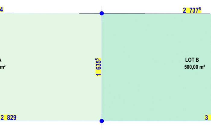 2 TERRAINS CONSTRUCTIBLES DE 500M2 MONTEBELLO