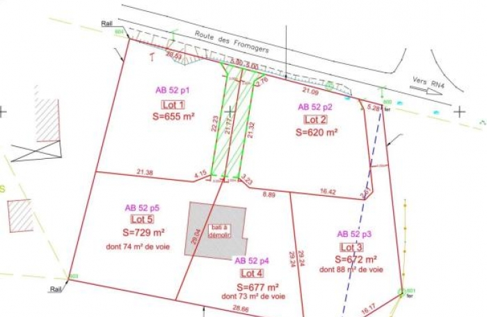 Vente Terrain 655m&sup2; Saint Fran&ccedil;ois