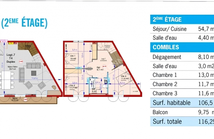 Vente Programme neuf 106.5m² 4 pièces Sainte Anne