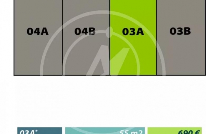 Location Bureaux 55m&sup2; Les Abymes