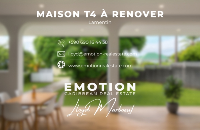 MAISON À RÉNOVER T4 139 m2 - LAMENTIN