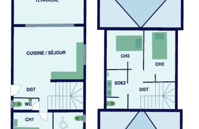 Location Maison 89.37m² 4 pièces Baie Mahault