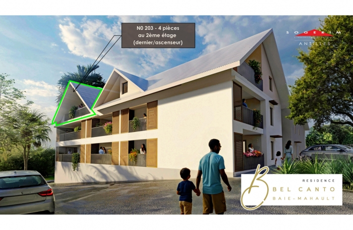 Magnifique appartement neuf 4 pi&egrave;ces &agrave; Baie-Mahault