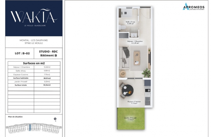 Magnifique r&eacute;sidence face &agrave; mer, avec prestation de standing, &agrave; vendre &agrave; Montal Le Moule.