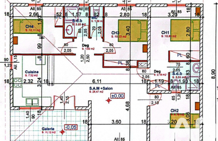 Vente Maison 86m&sup2; 5 pièces Goyave