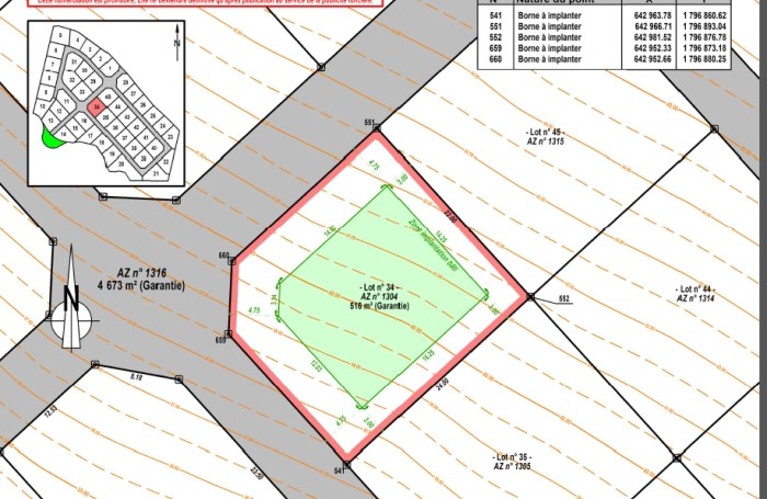 Vente Terrain 97129