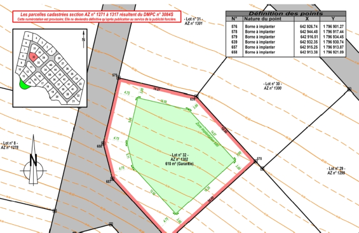 Vente Terrain 97129