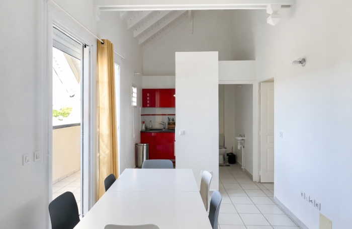 LOCATION GRAND T2 MEUBL&Eacute; BOURG SAINT FRANCOIS PARKING