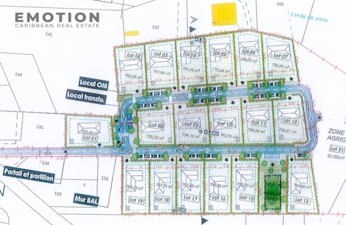 Terrains Viabilis&eacute;s - 750m2 - ANSE MAURICE
