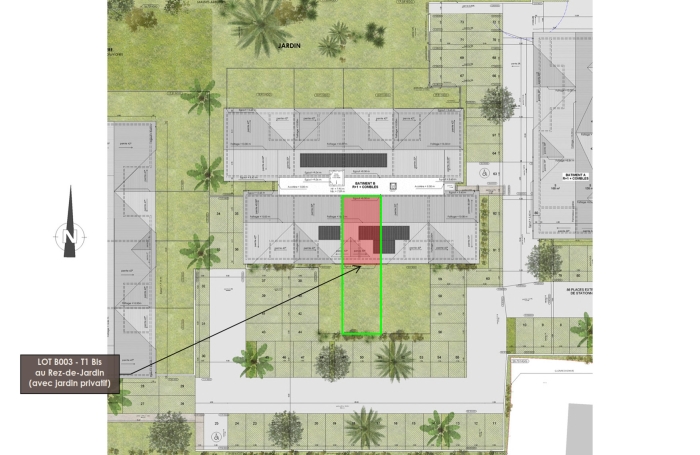 Grand studio neuf - T1 Bis - avec jardin privatif