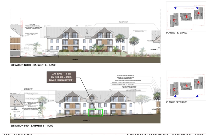 Grand studio neuf - T1 Bis - avec jardin privatif