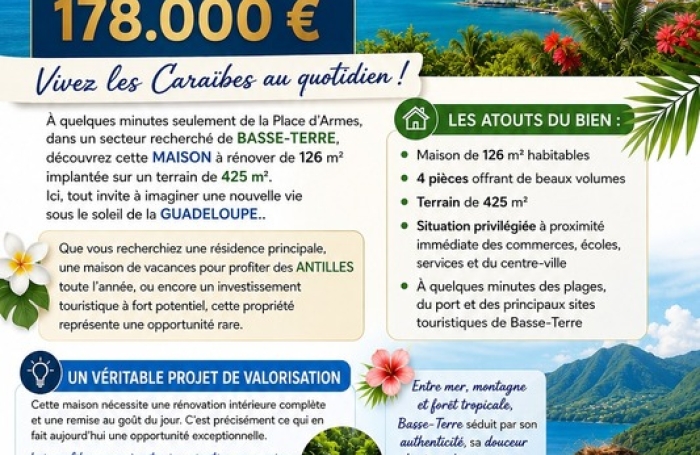 Vente Maison 97100