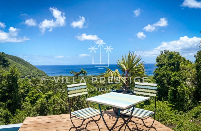 Propri&eacute;t&eacute; de charme avec vue mer, c&ocirc;te sous-le-vent,
