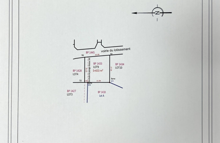 TERRAIN VUE MER LOTISSEMENT VIABILISE (LOT 9)