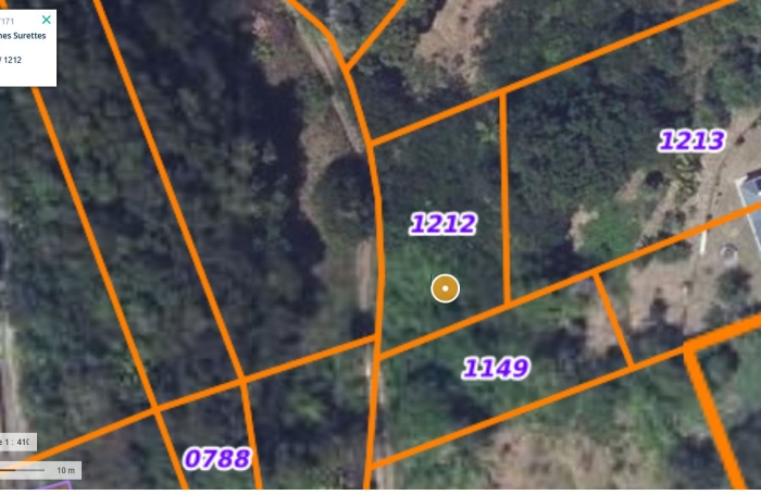 Vente Terrain 1022m&sup2; Sainte Anne
