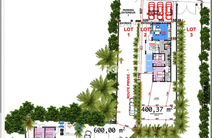 Vente Terrain 400m&sup2; Sainte Anne