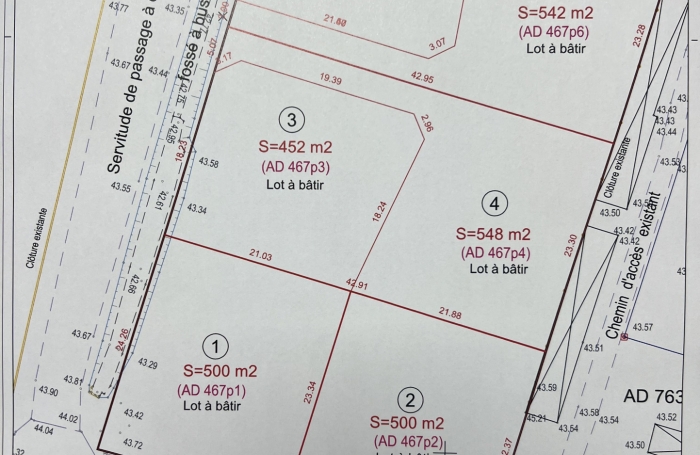 BEAU TERRAIN PLAT  SECTEUR DUBEDOU