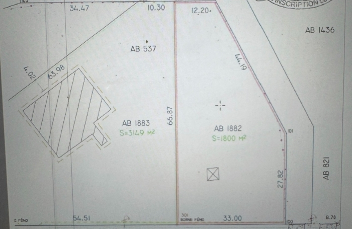 Vente Terrain 1800m&sup2; Matoury