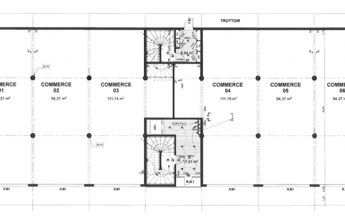 Location Local commercial 100m² Le Lamentin
