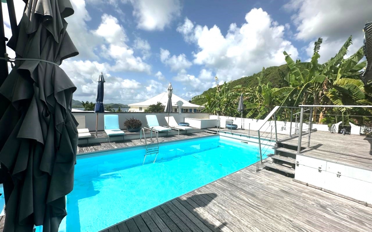 BELLE VILLA CREOLE T 4 + SUR DEMI S/SOL- PISCINE-VUE MER