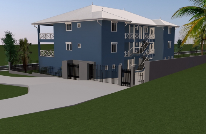 VEFA: F2 avec terrasse et petite vue mer