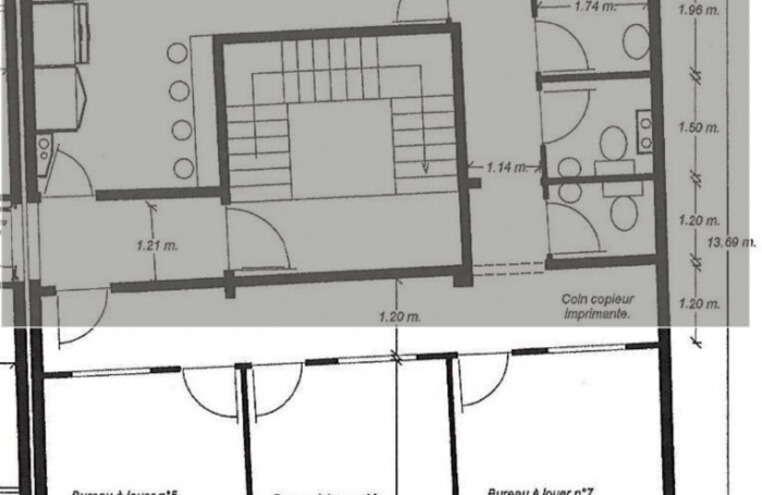 Location Bureaux 16m² 1 pièce Fort de france