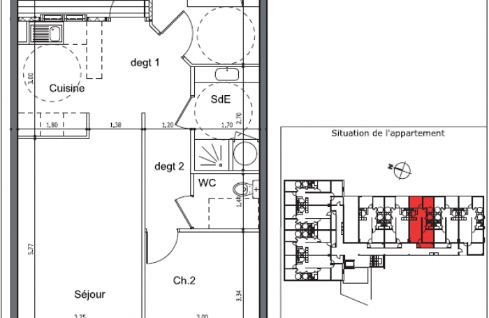 Résidence les Hauts de la Marina - T3 à vendre