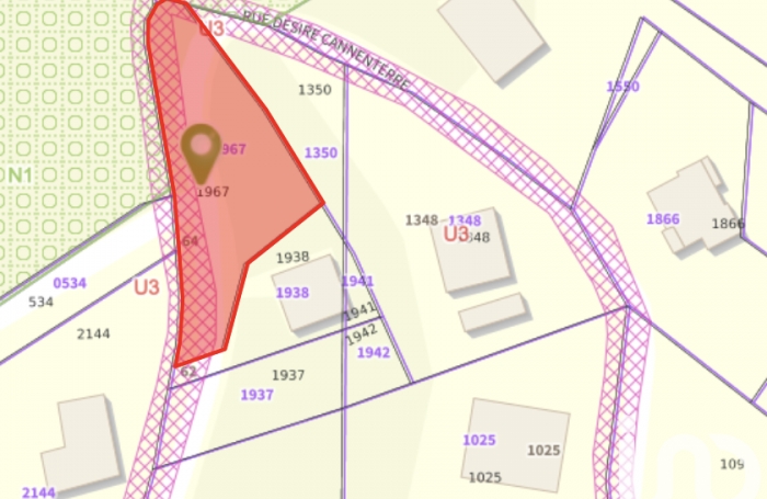 Vente Terrain 1154m&sup2; La Trinité