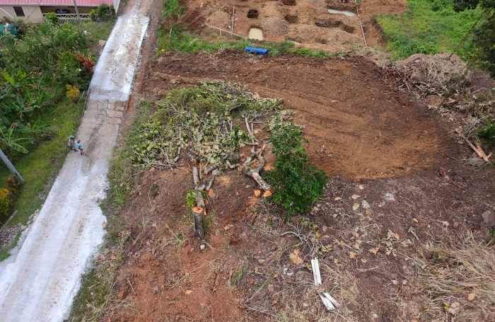 Beau terrain relativement plat - LE VAUCLIN