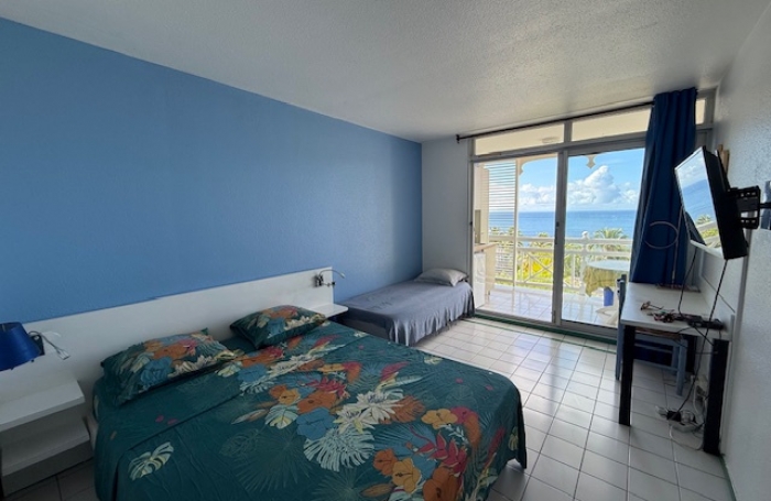 STUDIO meublé VUE SUR LE ROCHER dans résidence avec piscine