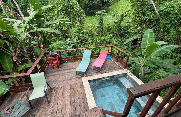 Ensemble 4 habitations + 4 piscines - Terrain 4845m2 - RIVIERE PILOTE