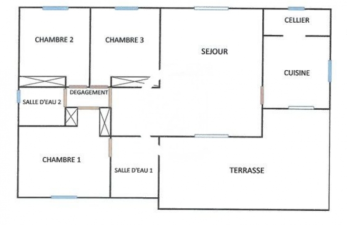 Vente Maison 98.00m&sup2; 4 pièces Les Trois Ilets