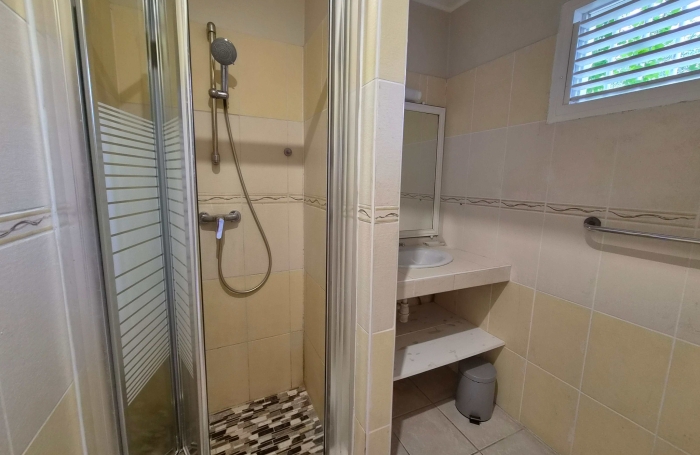Maison F4 meubl&eacute; avec terrasse, piscine et carbet au bourg des Trois-ilets