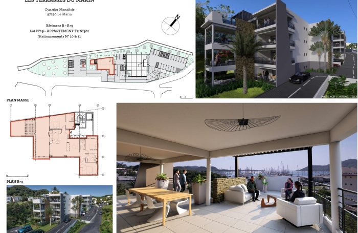 Rare   Splendide T4 Traversant de 157 m2 avec Vue Marina   Dernier &Eacute;tage Unique avec Ascenseur