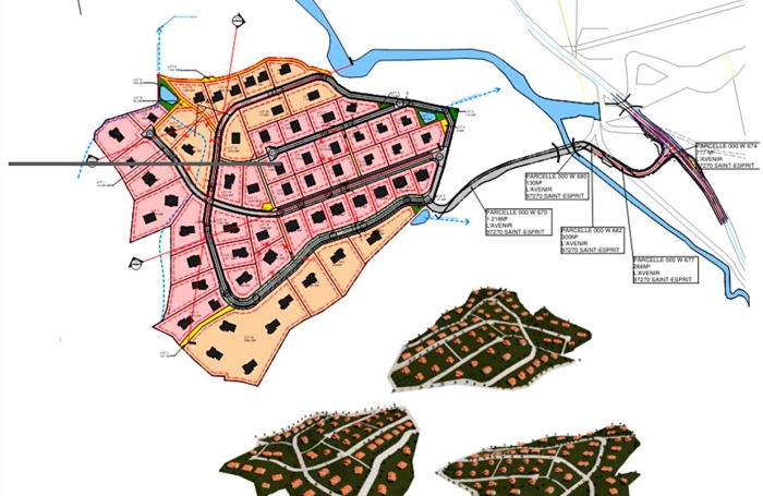 Vente Terrain 1264m&sup2; Saint-Esprit