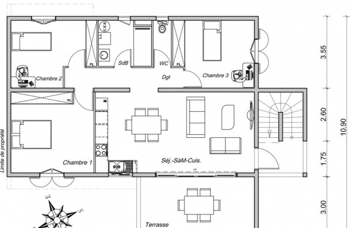 Vente Immeuble 12 pi&#232;ces Saint André