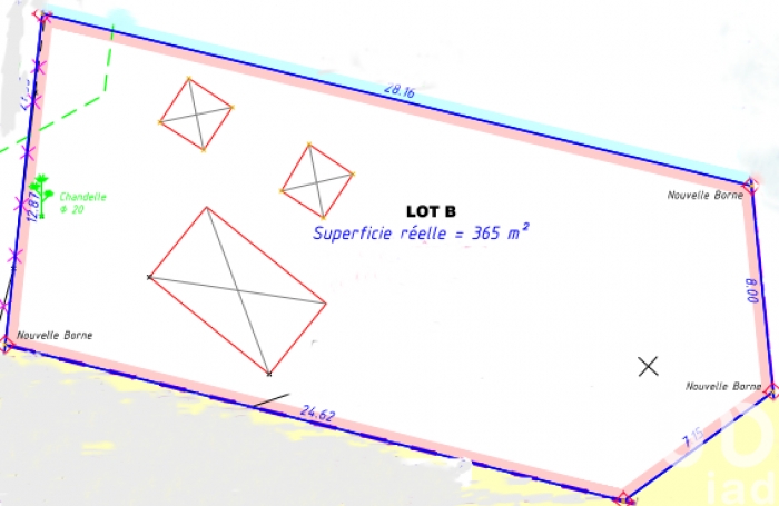 Vente Terrain 365m&sup2; Sainte Anne