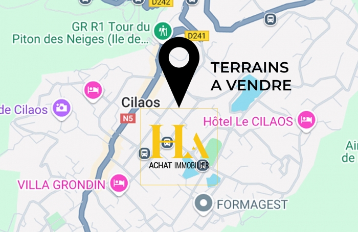 Vente Terrain 400m² Cilaos