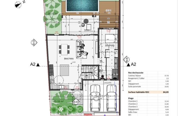 Maison neuve avec terrasse piscine 5 pièces à louer 1700 € par mois à Sainte-Suzanne