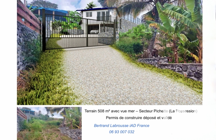 Vente Terrain 508m&sup2; La Possession