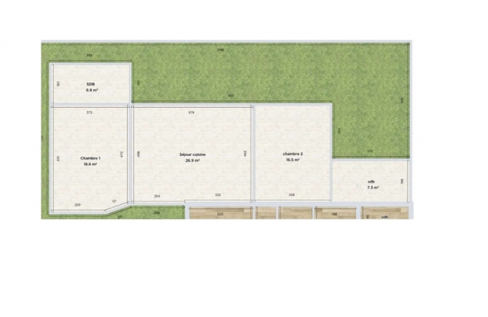 Vente Maison 76m&sup2; 3 pièces Sainte Clotilde