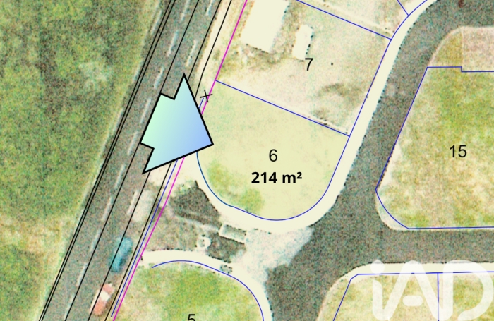 Vente Terrain 214m&sup2; Rivi&egrave;re Saint Louis