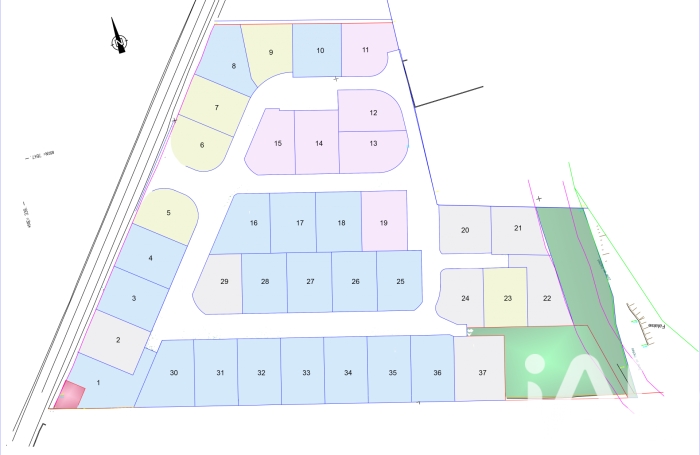 Vente Terrain 214m&sup2; Rivi&egrave;re Saint Louis