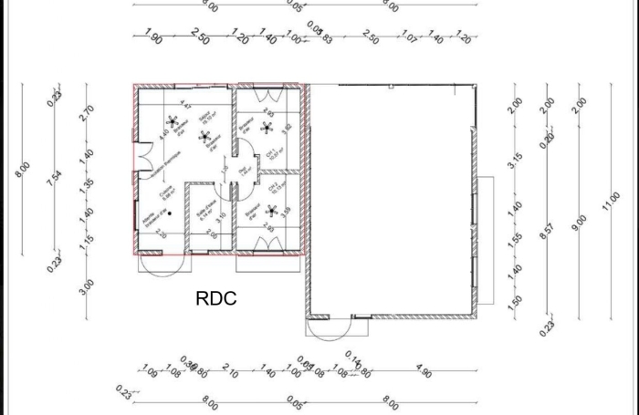 Vente Terrain 244m&sup2; Saint Andr&eacute;