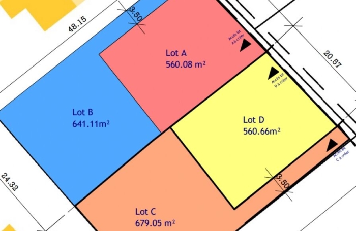 Vente Terrain 641m&sup2; Sainte Anne